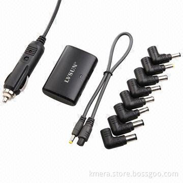 65W Mini Universal Laptop DC Adapter in the car